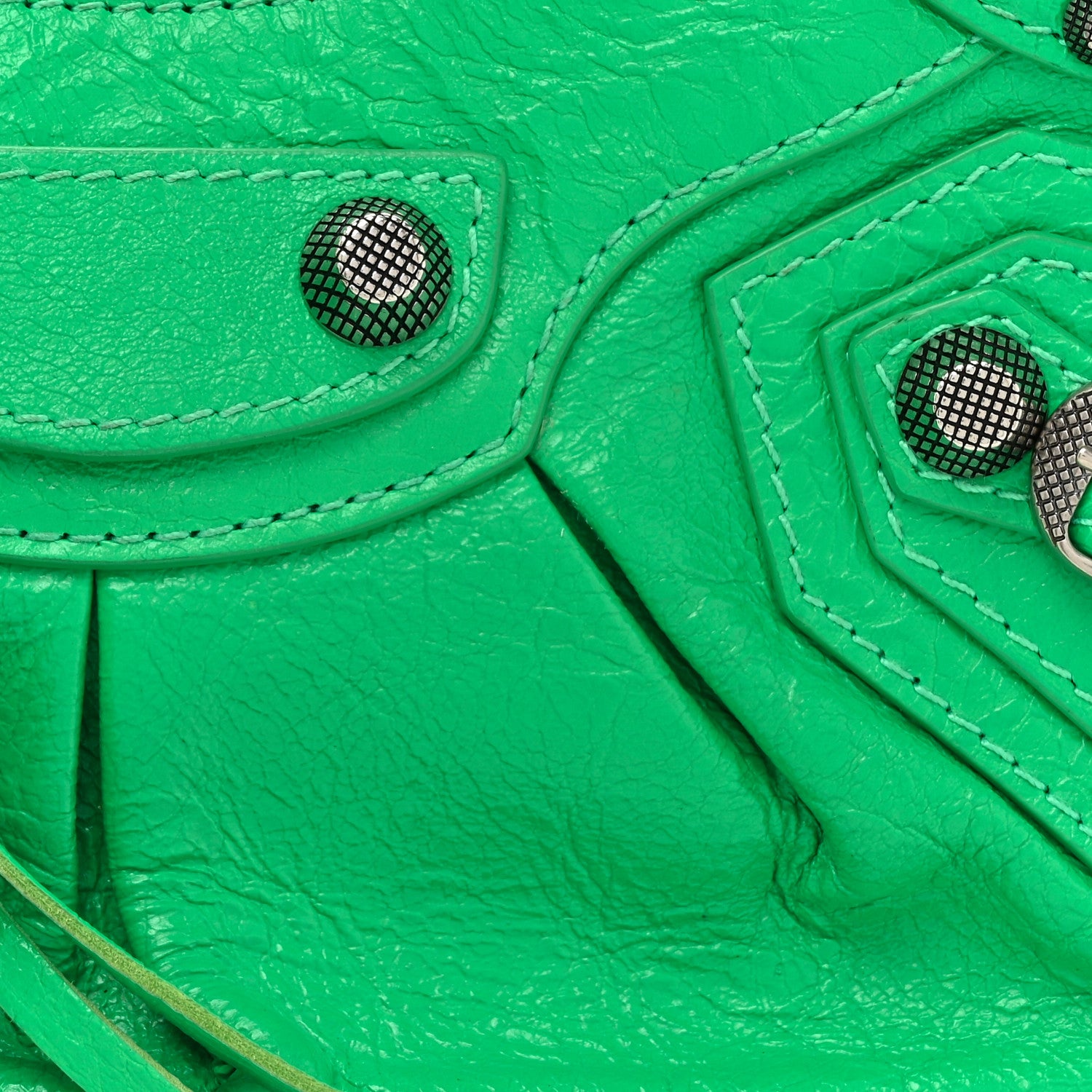 Balenciaga Agneau Arena Le Cagole Shoulder Bag XS Vivid Green 8 of 10