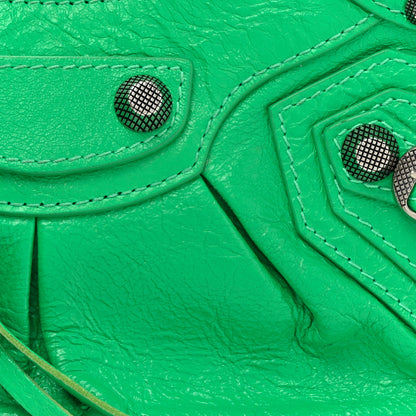 Balenciaga Agneau Arena Le Cagole Shoulder Bag XS Vivid Green 8 of 10