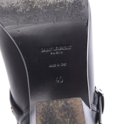 Saint Laurent Calfskin Rock Rivet Stud Booties 40 Black 6 of 11
