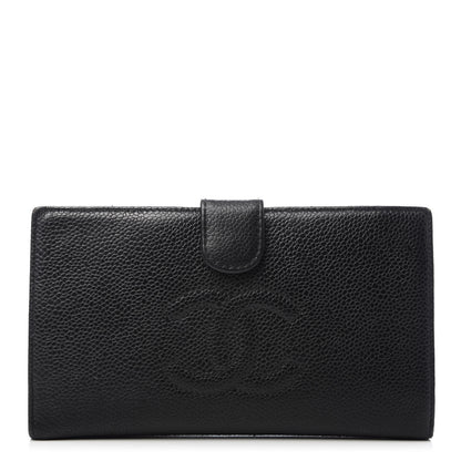 Chanel Caviar Timeless CC French Wallet Black 1 of 12