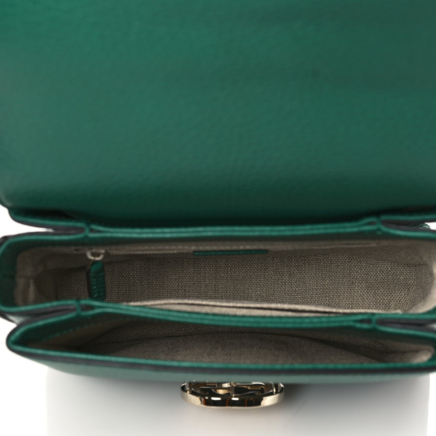 Dollar Calfskin Interlocking G Crossbody Bag Emerald