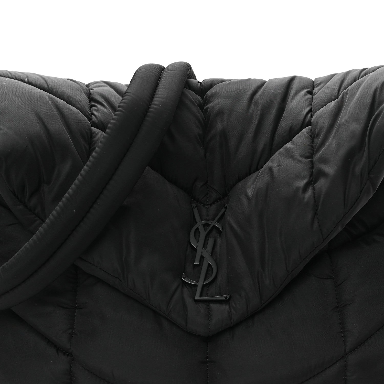 Saint Laurent Econyl Nylon Lou Puffer Messenger Black 8 of 11