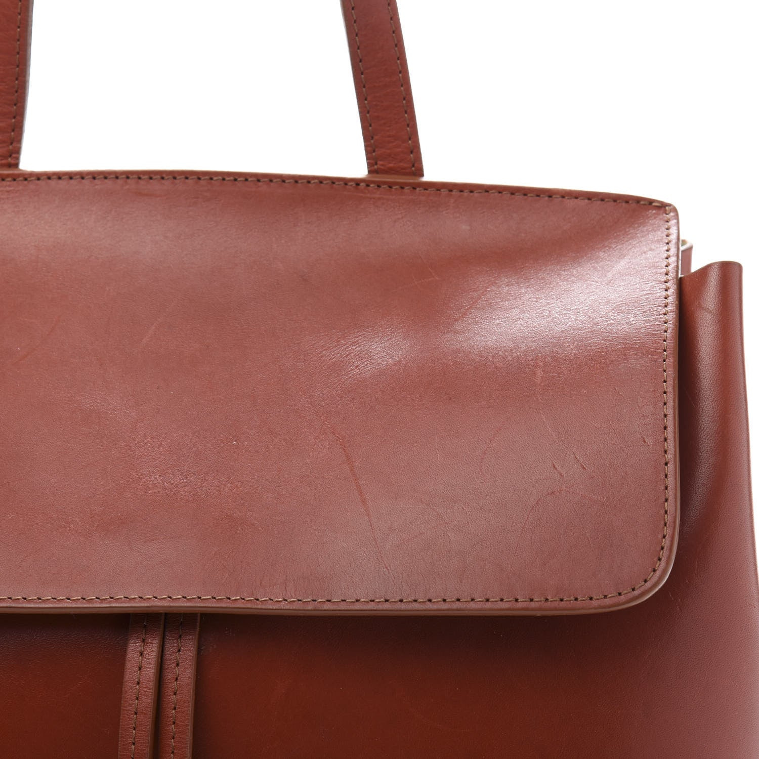 Mansur Gavriel Calfskin Mini Lady Bag Brandy Cleo 11 of 16