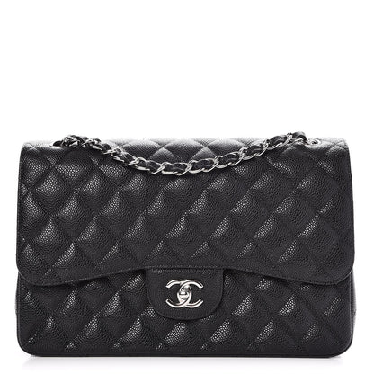 Chanel Caviar Quilted Jumbo Double Flap Black 1 of 9