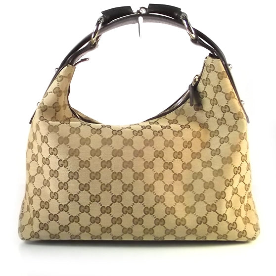 Gucci Monogram Medium Horsebit Chain Hobo 1 of 9