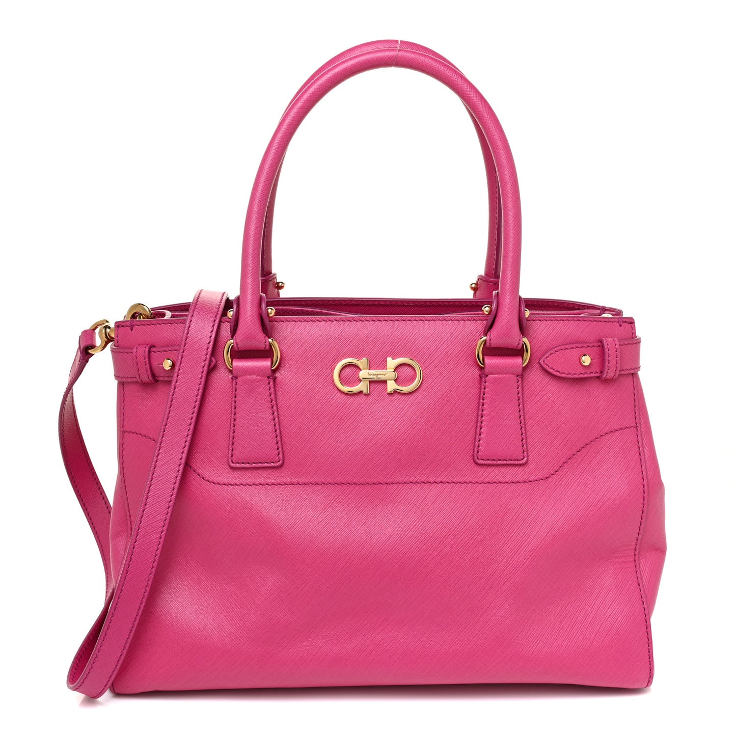 Printed Calfskin Beky Tote Pink