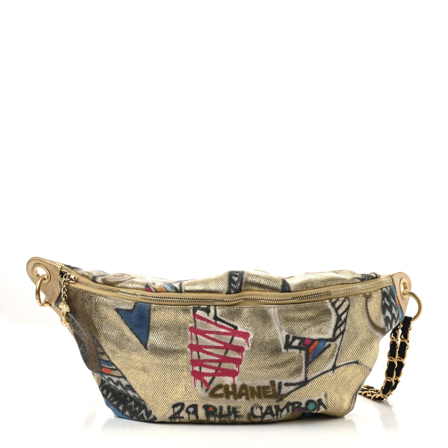 Chanel Graffiti Printed Canvas Street Spirit Waist Belt Bag Multicolor 2 of 28