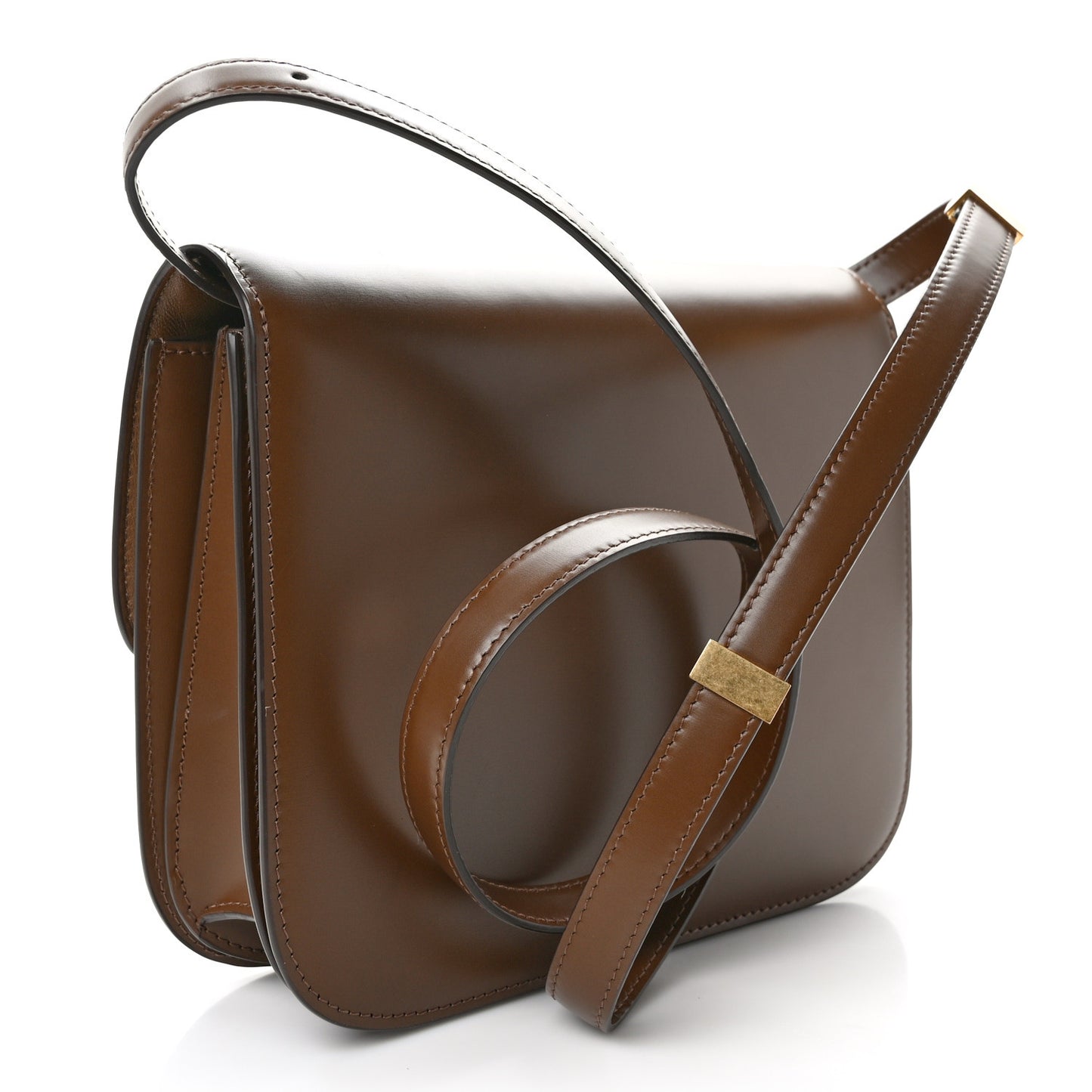 Box Calfskin Medium Classic Box Flap Bag Camel