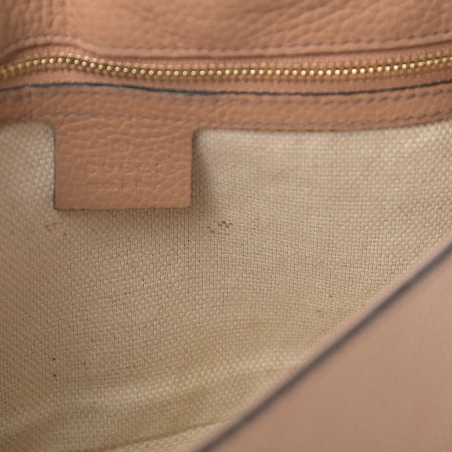 Pebbled Calfskin Medium Soho Flap Crossbody Camelia