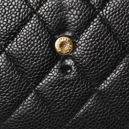 Chanel Caviar Quilted Boy Flap Wallet Black 11 of 12
