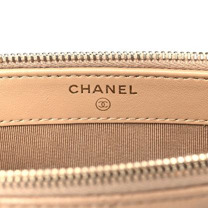 Chanel Caviar Quilted Small Clutch With Chain Beige 6 of 10