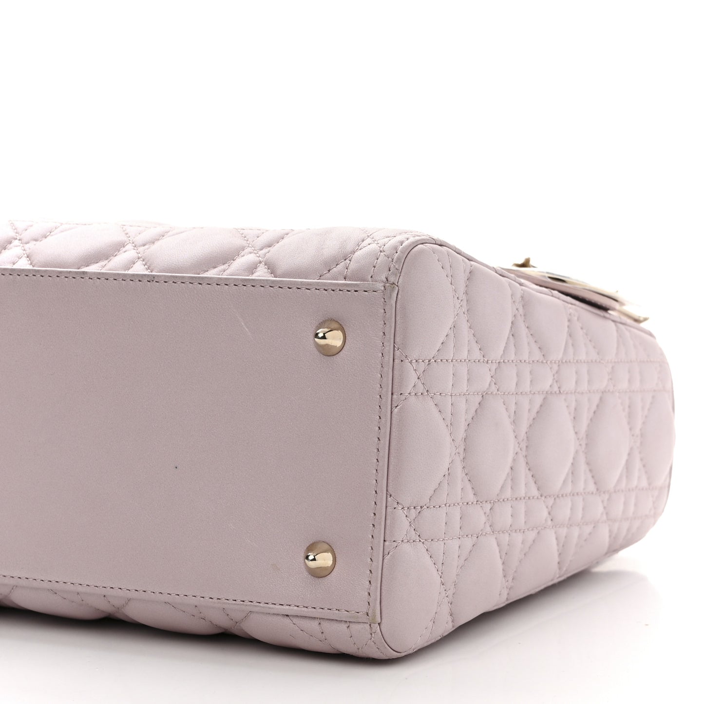 Lambskin Cannage Medium Lady Dior Light Pink