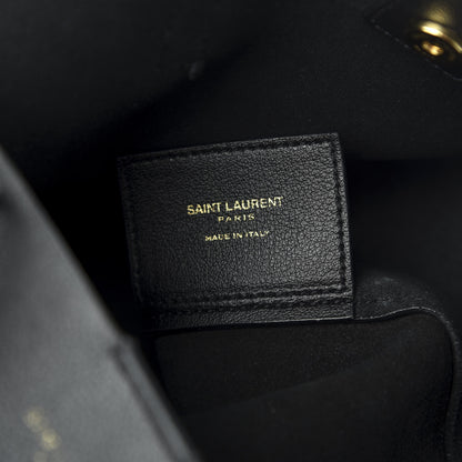 Saint Laurent Calfskin Toy Shopping Tote Black 8 of 12