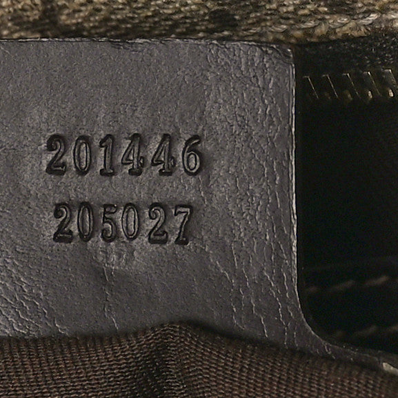 GG Supreme Monogram Medium Flat Messenger Bag Dark Brown