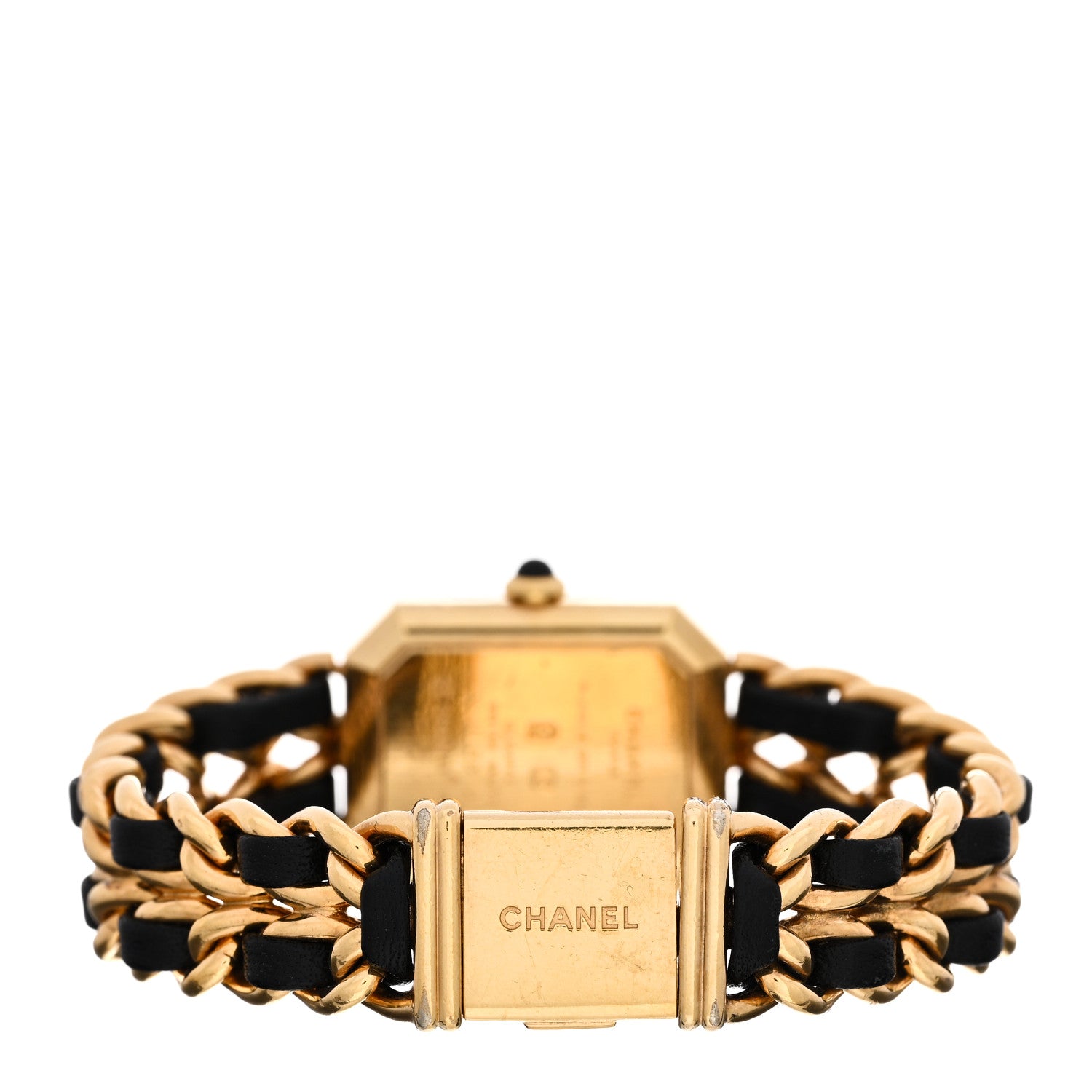 Chanel Stainless Steel Lambskin 20mm Chain Premiere Quartz Watch Gold M 3 of 4