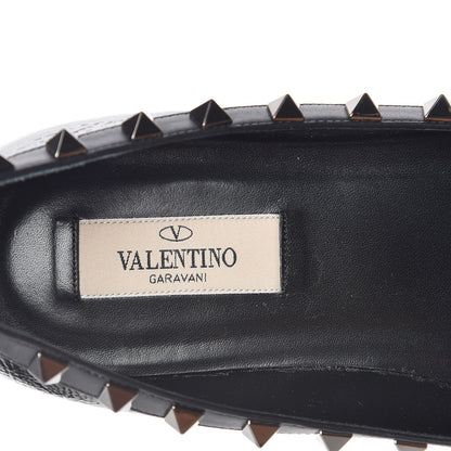 Valentino Garavani Patent Rockstud Ballerina Flats 38 Black 9 of 11