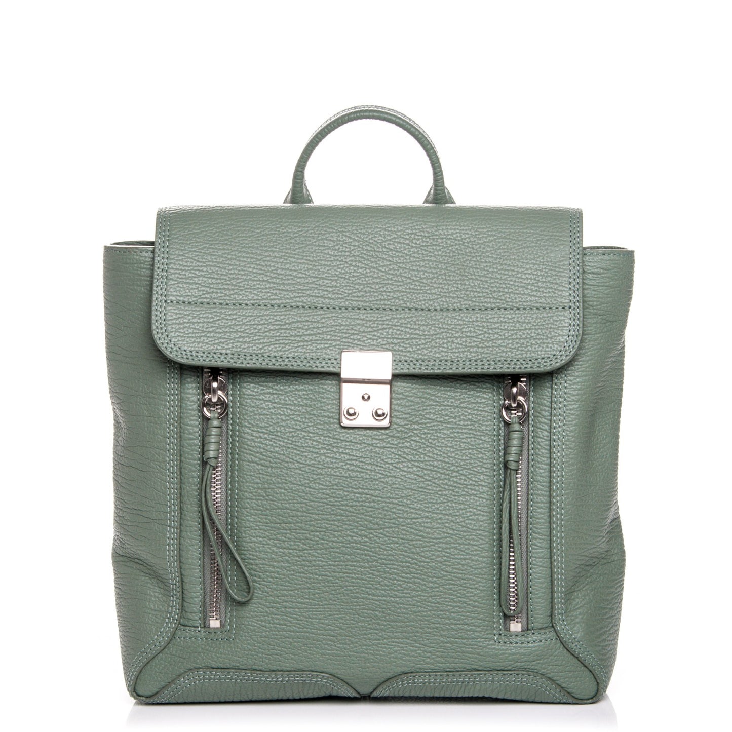 3.1 Textured Calfskin Pashli Backpack Agave