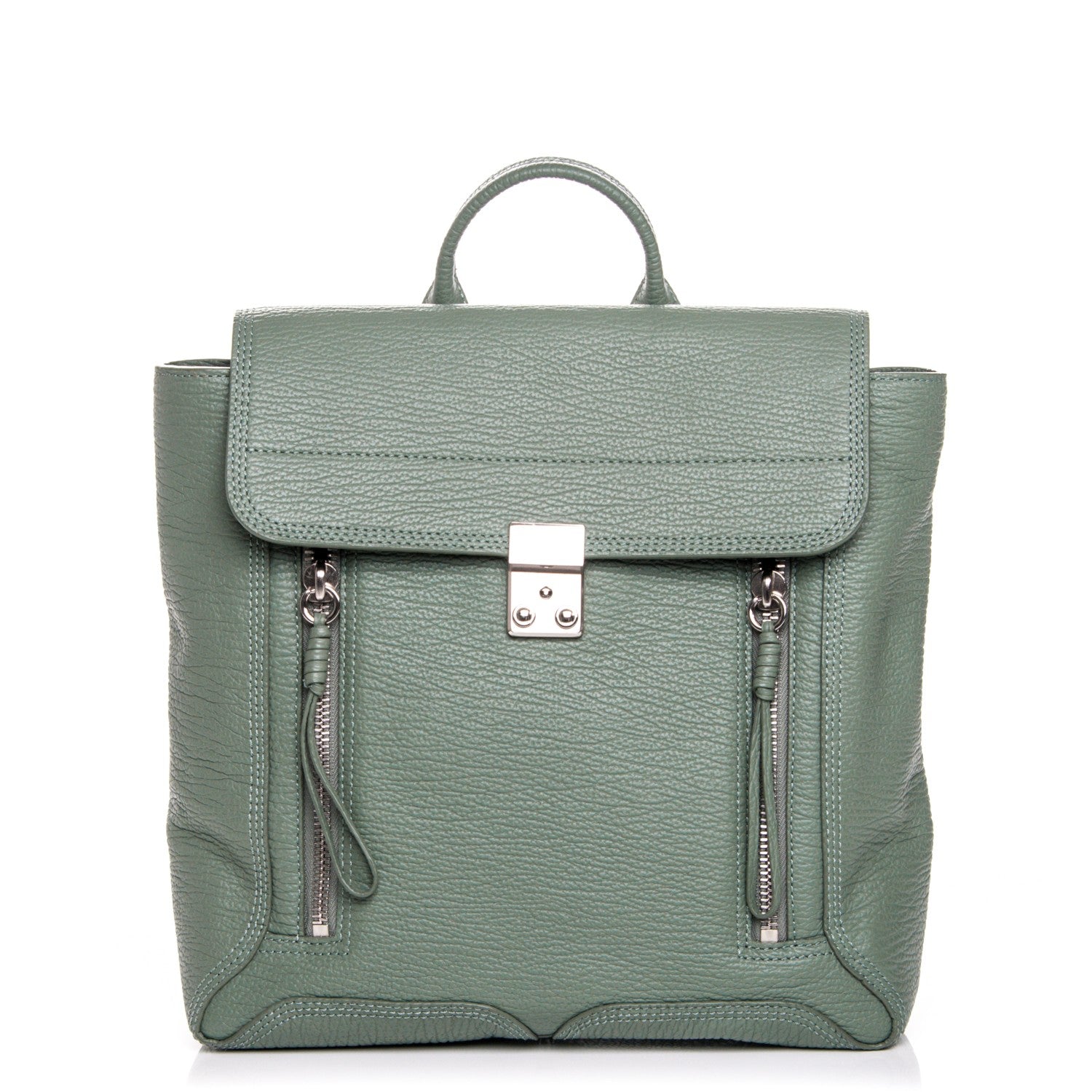 3.1 Phillip Lim 3.1 Textured Calfskin Pashli Backpack Agave 1 of 7