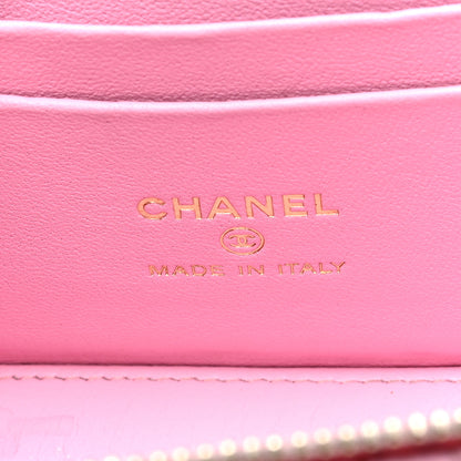 Chanel Caviar Quilted Sweetheart Vanity Case Pink 6 of 11