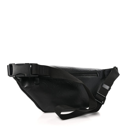 Louis Vuitton Calfskin Monogram Shadow Discovery Bumbag Black 3 of 9