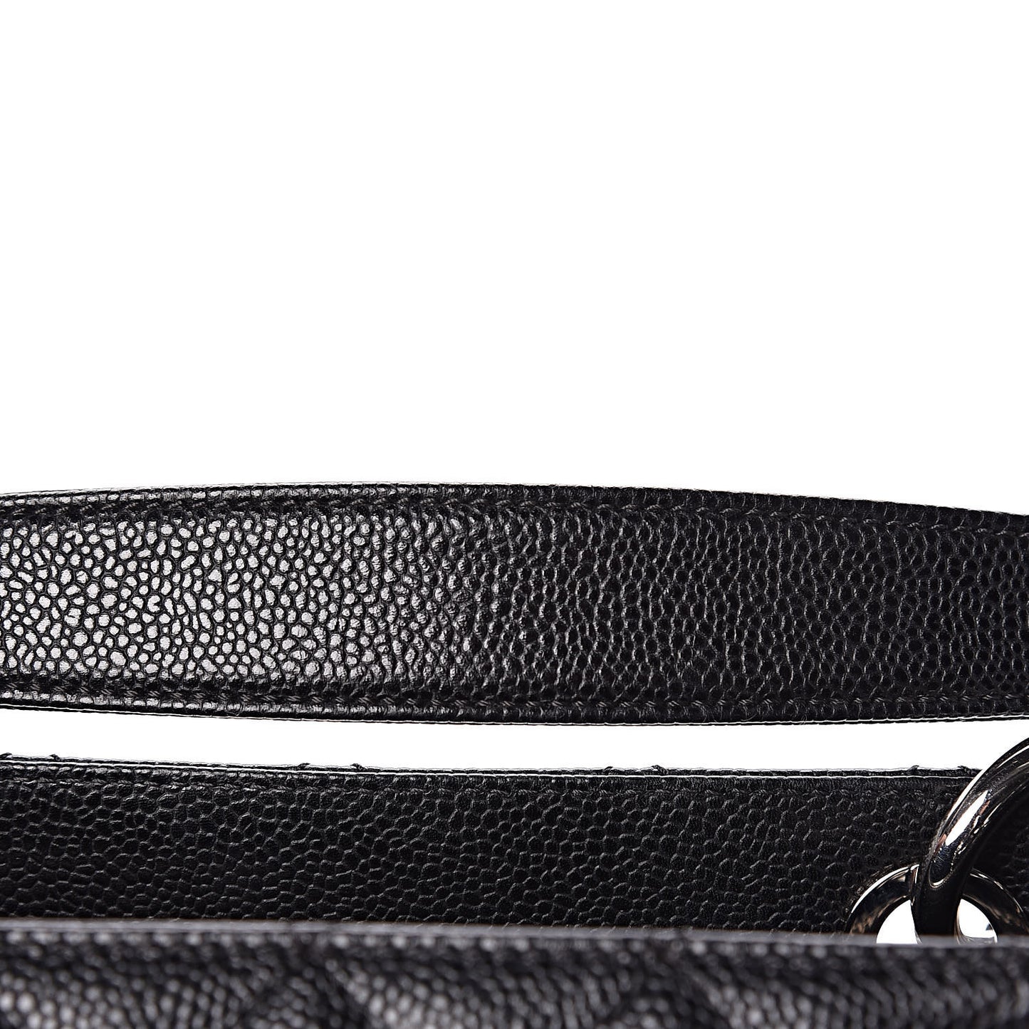 Caviar Quilted Grand Shopping Tote GST Black