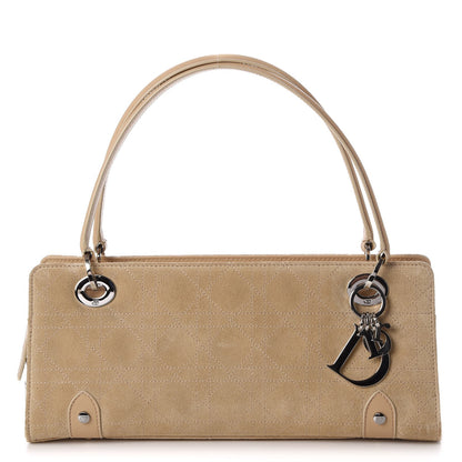 Christian Dior Suede Cannage Stitched East West Lady Dior Beige 1 of 14