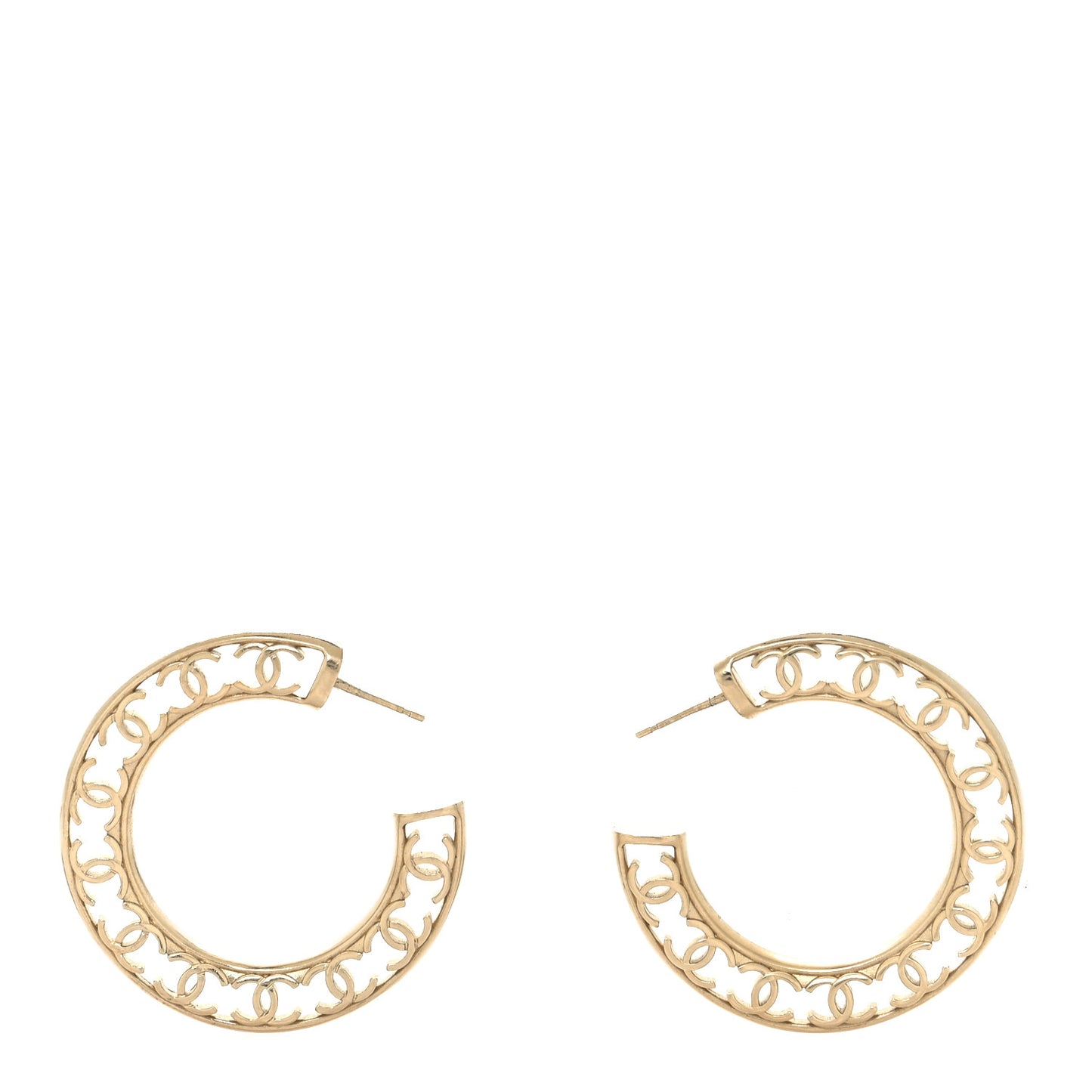CC Hoop Earrings Gold
