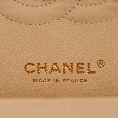 Chanel Caviar Quilted Medium Double Flap Beige Clair 7 of 9