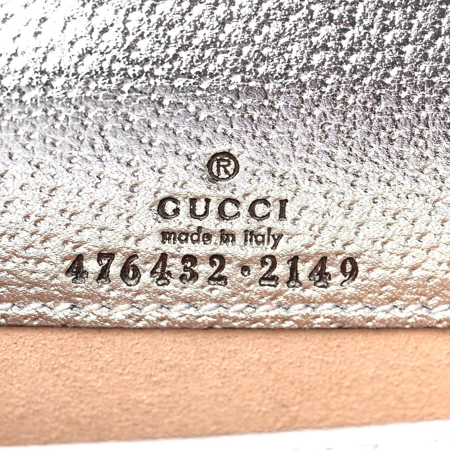 Gucci Metallic Calfskin Super Mini Dionysus Shoulder Bag Silver 5 of 6