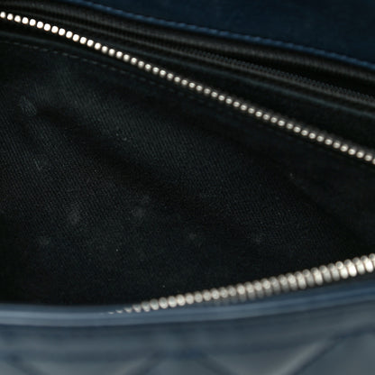Chanel Patent Quilted Large Coco Shine Accordion Flap Dark Navy Blue 12 of 18