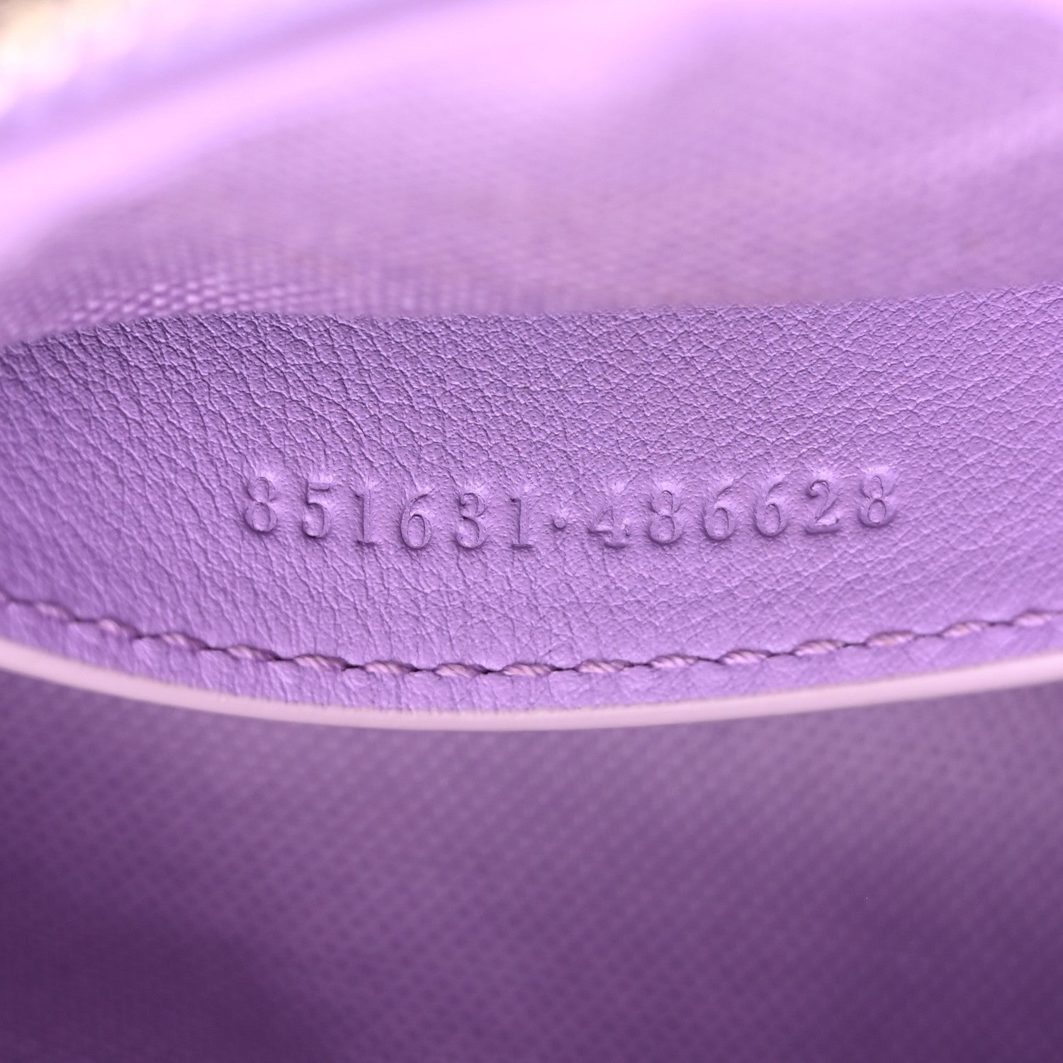 Gucci Shine Guccissima Emblem Small Shoulder Bag Lilac Haz 7 of 10