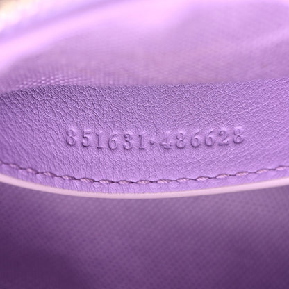 Gucci Shine Guccissima Emblem Small Shoulder Bag Lilac Haz 7 of 10