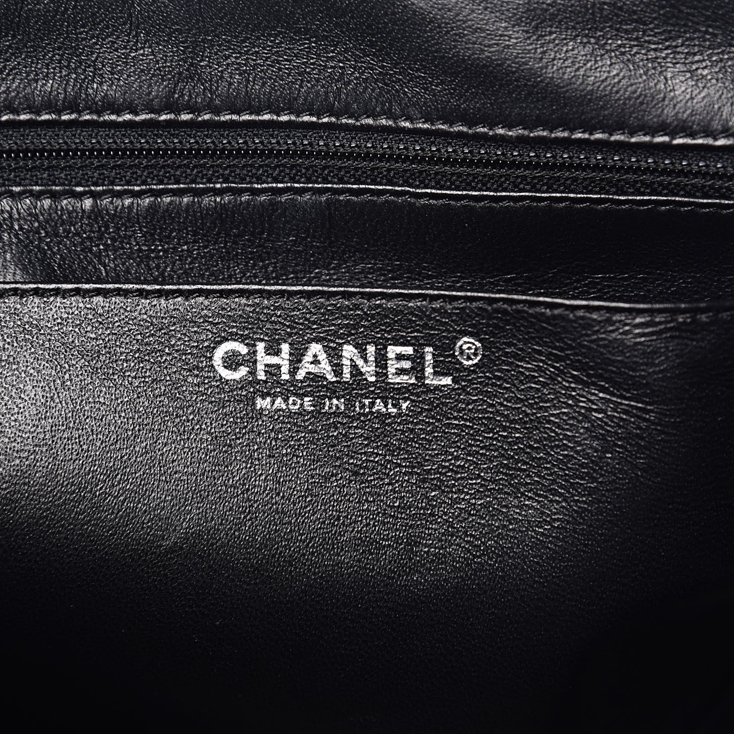 Chanel Calfskin Diagonal Ligne Flap Black 6 of 14