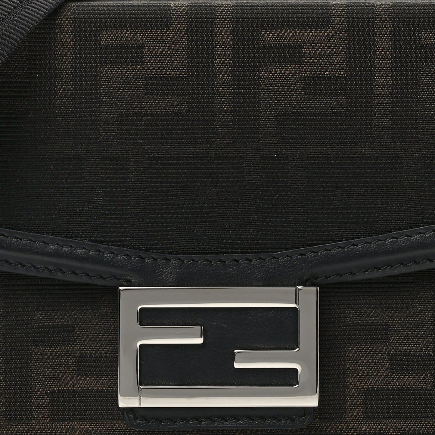 FF Eclissi Jacquard Vitello King Baguette Soft Trunk Tobacco Moro Black