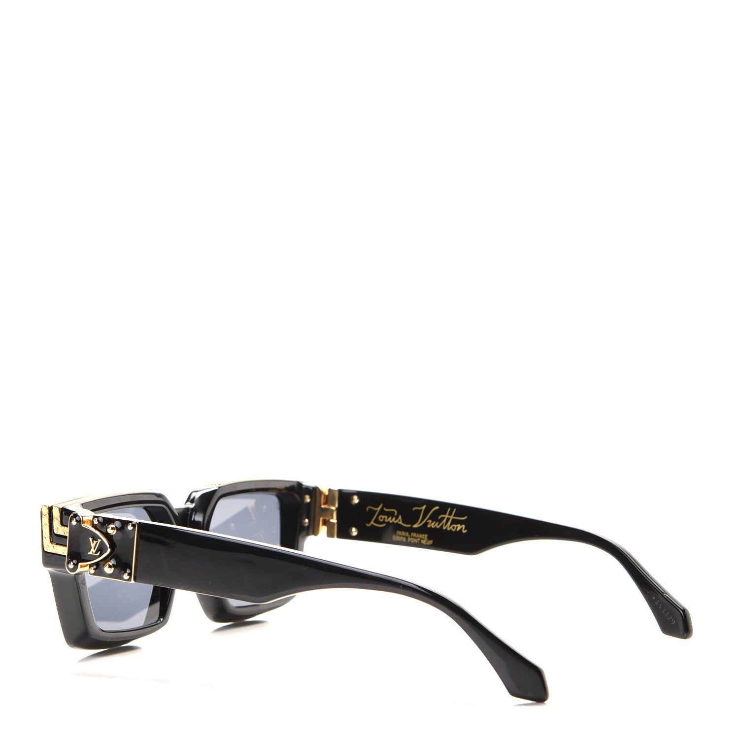Louis Vuitton Acetate 1.1 Millionaires Sunglasses Z1165W Black 5 of 8
