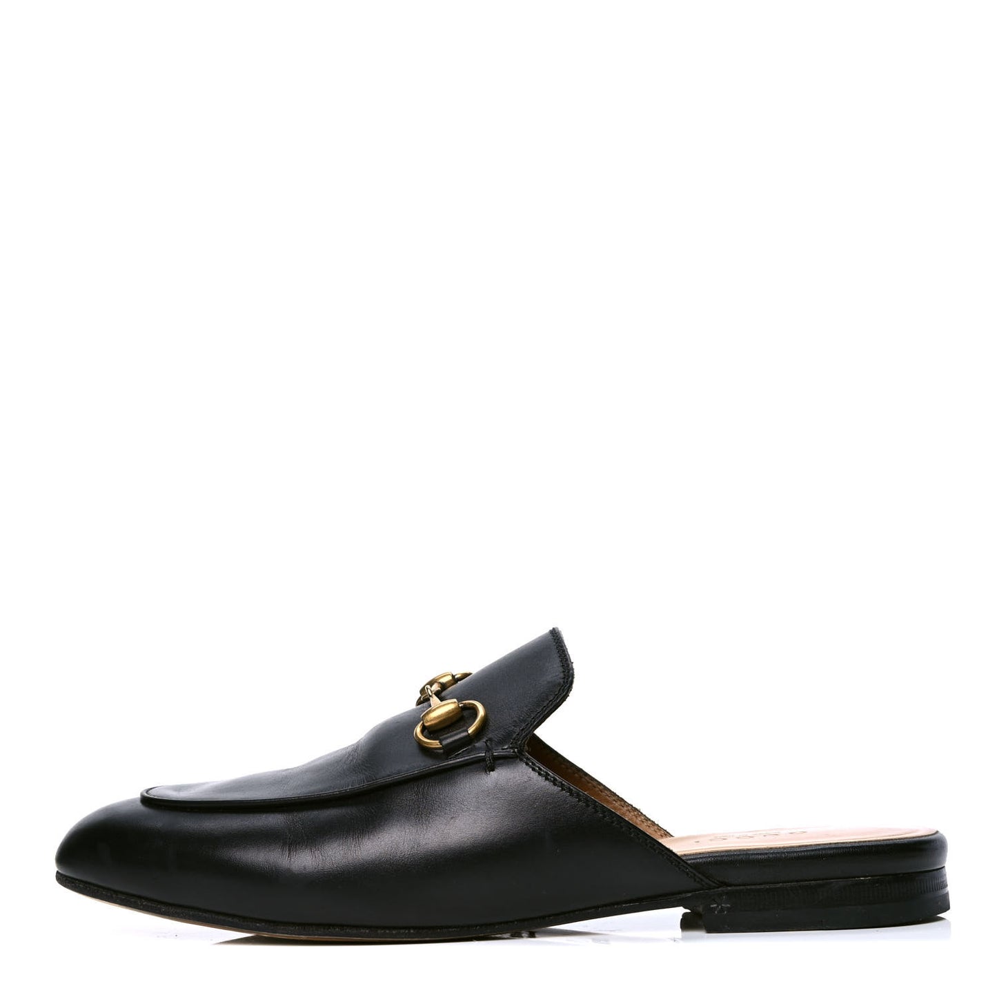 Calfskin Womens Princetown Slippers 35.5 Black