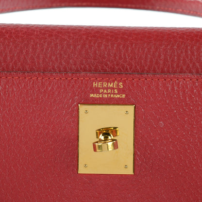 Hermes Taurillon Clemence Kelly Retourne 32 Rouge 12 of 20