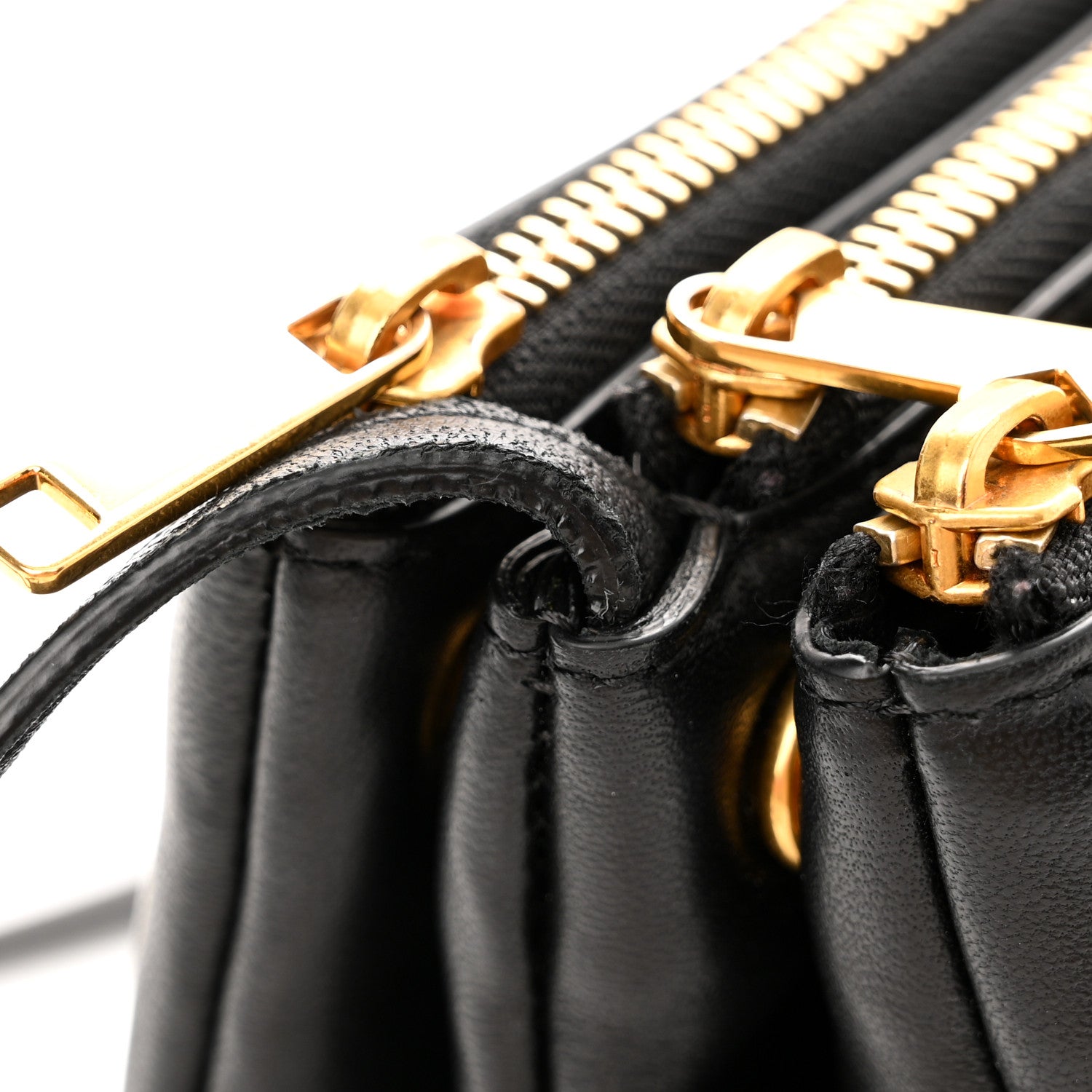 Celine Lambskin Small Trio Crossbody Bag Black 13 of 14