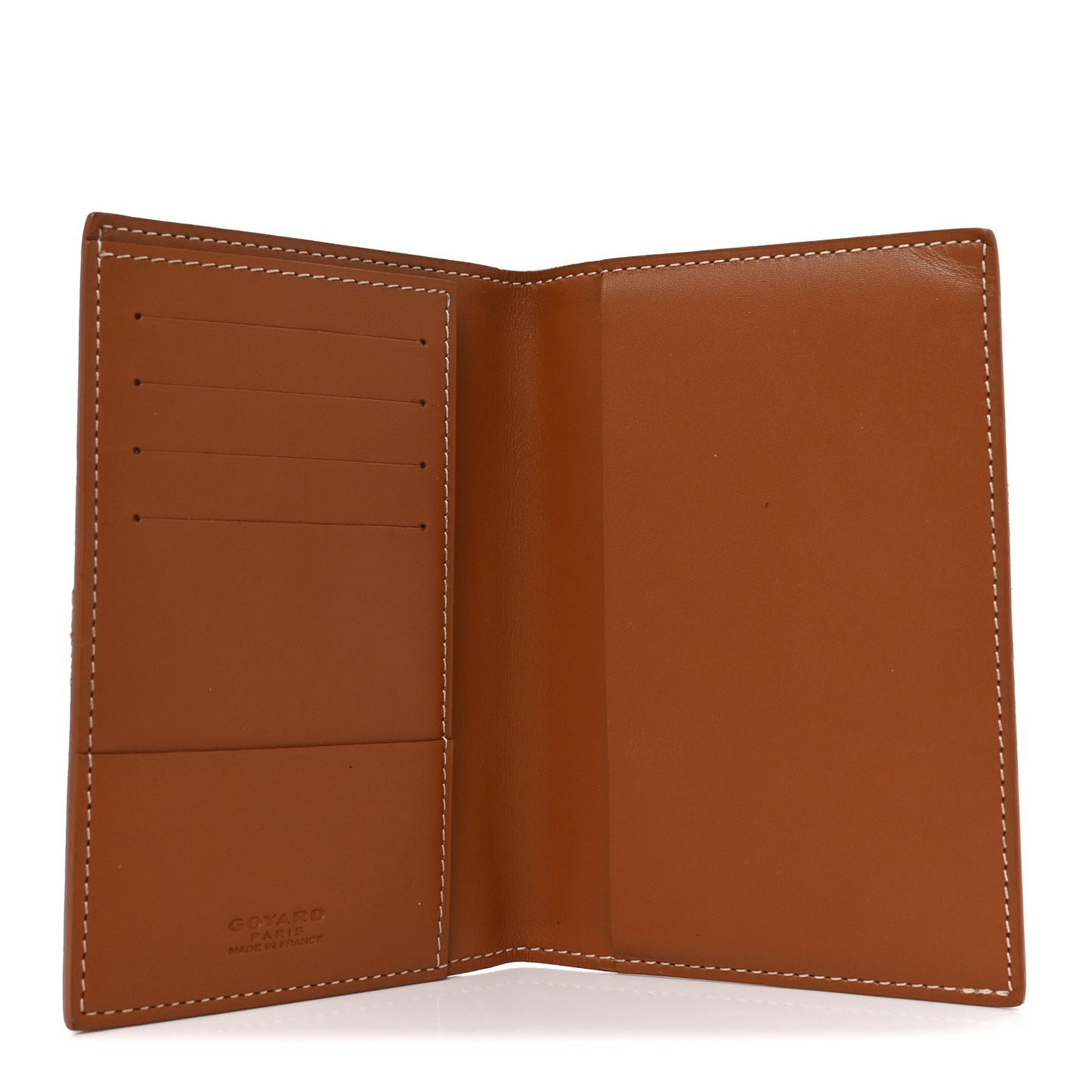 Goyardine Grenelle Passport Wallet Black Gold