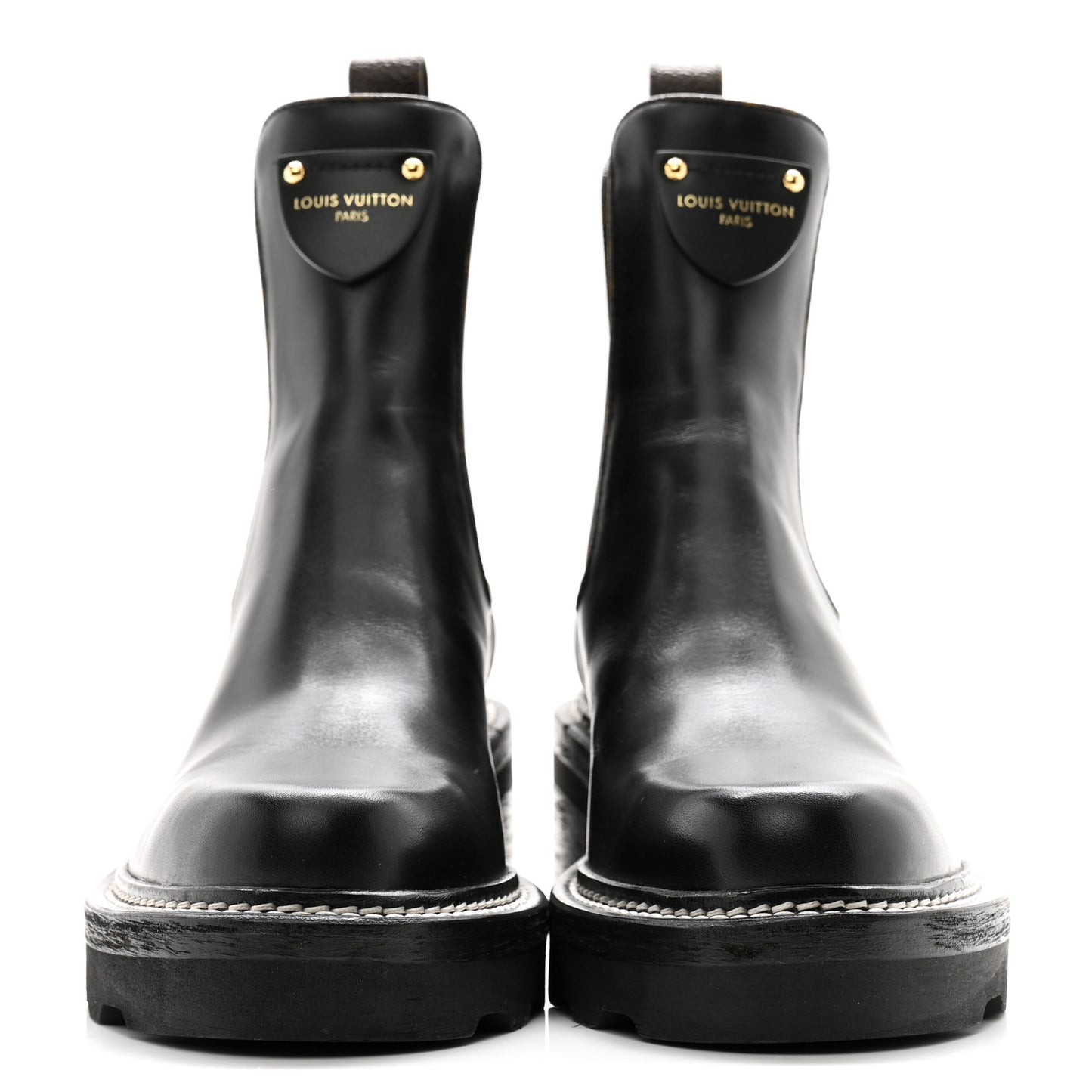Calfskin Monogram Beaubourg Ankle Boots 38 Black