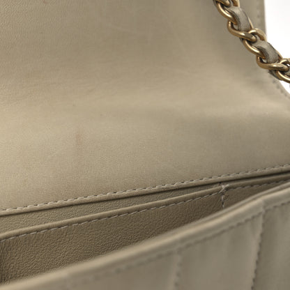 Chanel Lambskin East West Chocolate Bar Flap Ivory 11 of 16