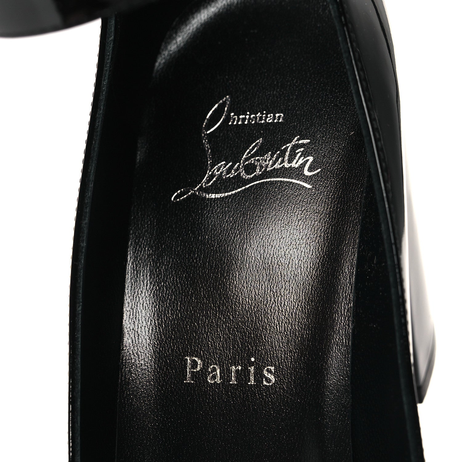 Christian Louboutin Patent Calfskin So Sab 85 Pumps 39.5 Black 7 of 8