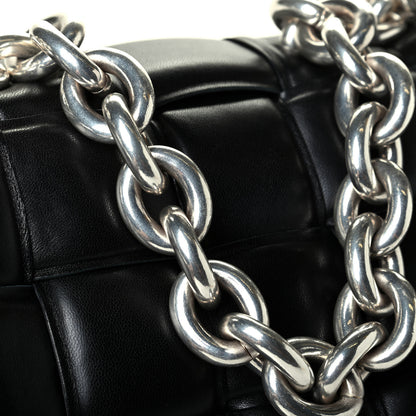 Bottega Veneta Lambskin Maxi Intreccio Padded Chain Cassette Crossbody Bag Black 7 of 7