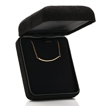 Tiffany 18K Rose Gold Diamond T Smile Bracelet 5 of 5