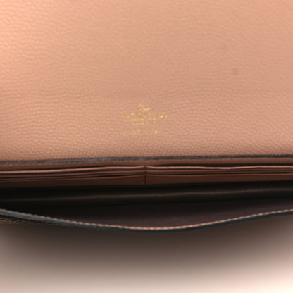 Valentino Garavani Grainy Calfskin Vlogo Signature Pouch Rose Cannelle 6 of 7