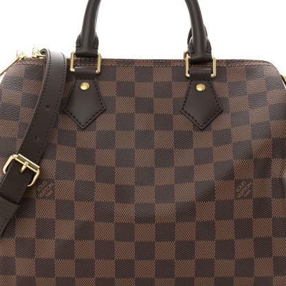 Louis Vuitton Damier Ebene Speedy Bandouliere 25 7 of 9