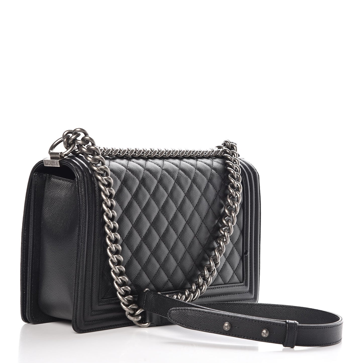 Caviar Quilted New Medium Boy Flap Black