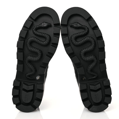 Gucci Calfskin Nappa Matelasse Frances Chelsea Boots 37 Black 6 of 12