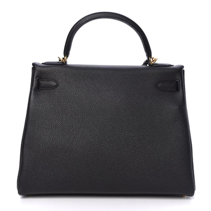 Hermes Togo Kelly Retourne 32 Black 5 of 36