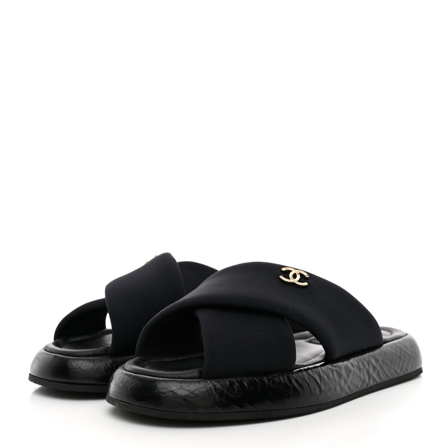 Fabric CC Mules Sandals 36 Black